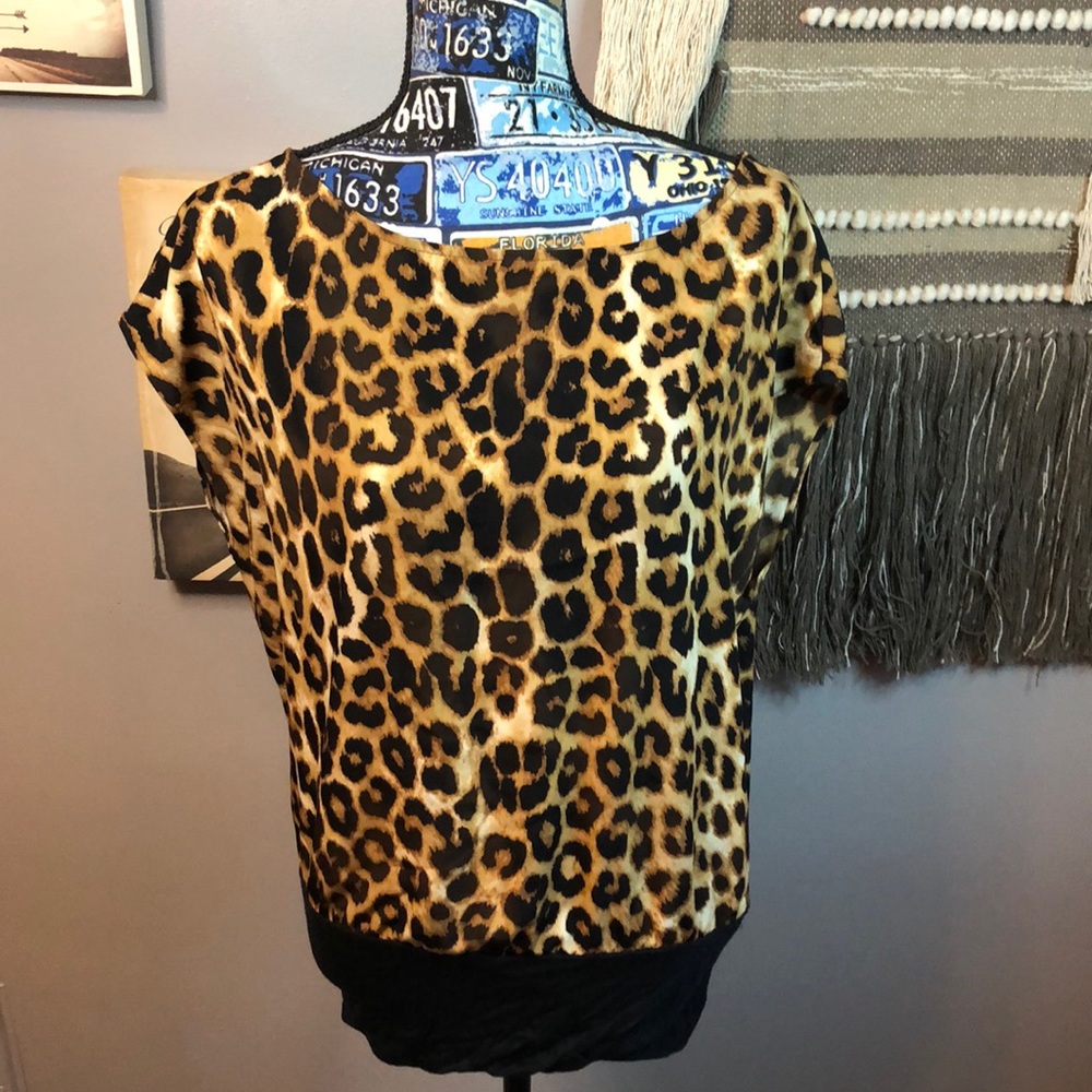 Express Cheetah Blouse Size XS